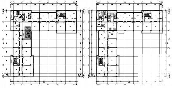 19层现代风格办公楼幕墙建筑施工CAD图纸（含人防地下室,22张图纸） - 1