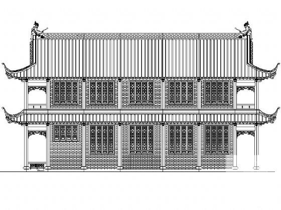 框架结构2层中式风格办公楼建筑施工方案(含21张CAD) - 2