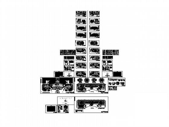 4层中式风格大屋顶办公楼地下车库建筑施工方案(含48张cad) - 3