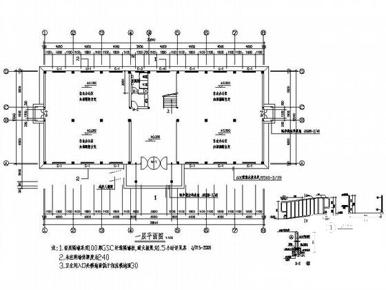 3层小型办公楼建筑方案设计图纸(9张cad) - 4