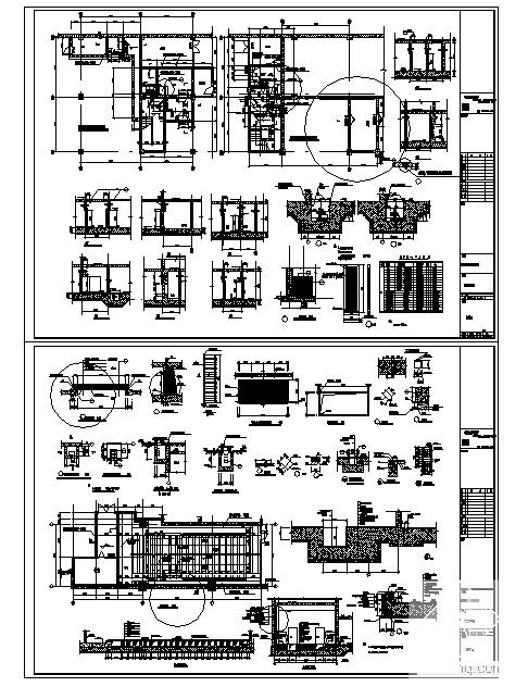 19层现代风格框架核心筒科技大楼建筑施工CAD图纸 - 2