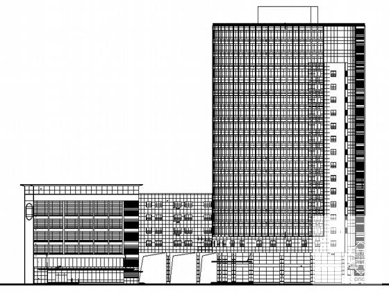 19层现代风格框架核心筒科技大楼建筑施工CAD图纸 - 4