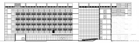 6层现代风格医学院附属医院教学办公楼（及宿舍）建筑施工CAD图纸 - 1