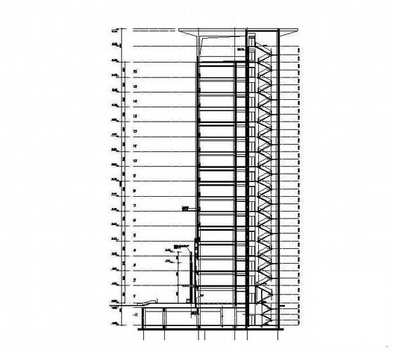 16层科研工程中心办公建筑施工方案(含16张CAD图纸) - 2
