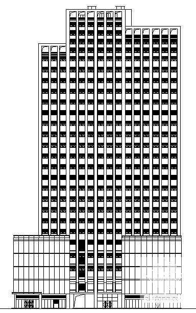 24层现代风格国际大厦建筑CAD施工图纸 - 4
