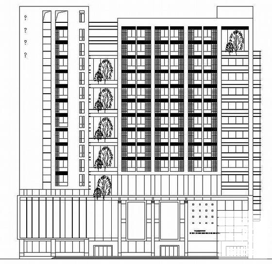 质工程公司15层现代风格办公楼设计方案(有效果施工图纸) - 2