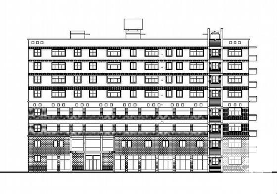 8层现代风格框架结构办公综合楼建筑施工方案(13张图纸) - 4