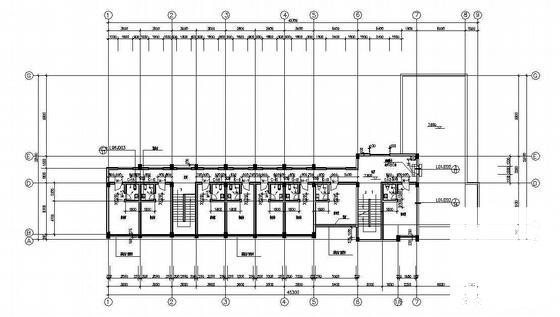 北方3层办公楼建筑CAD施工图纸 - 2