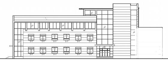 北方3层办公楼建筑CAD施工图纸 - 4