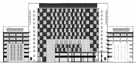 工业园区13层服务大楼建筑施工CAD图纸 - 4