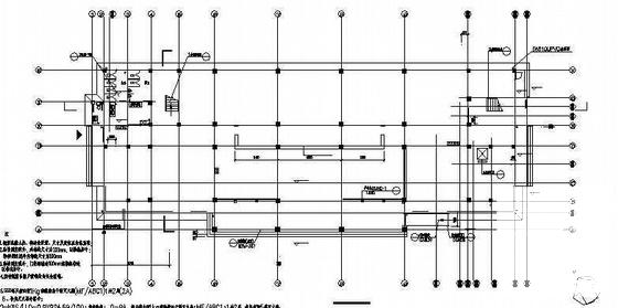 框架结构客服办公楼建筑施工CAD图纸 - 1