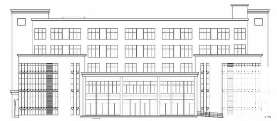框架结构客服办公楼建筑施工CAD图纸 - 2