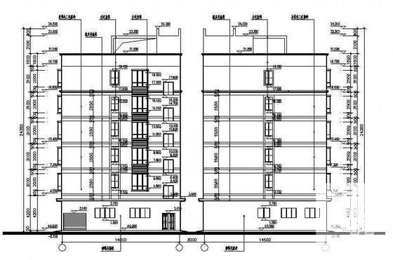 6层砖混结构环卫设施住宿办公综合楼建筑施工CAD图纸 - 3