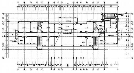 欧陆风格框架结构3层办公大楼建筑结构水电预算CAD施工图纸 - 3
