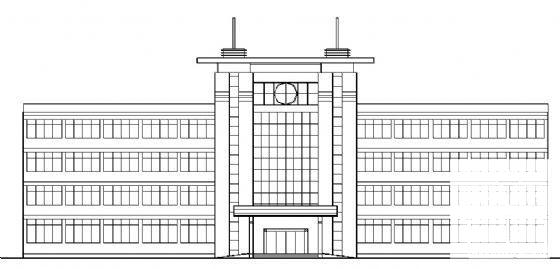 公司4层框剪结构办公大楼建筑装饰方案设计CAD图纸 - 2