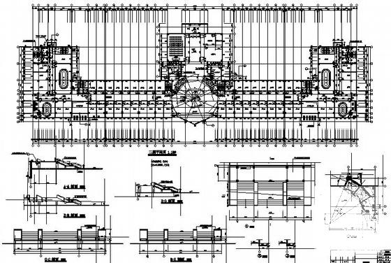 新中式钢筋混凝土结构和钢结构行政中心建筑施工方案(含31张图纸) - 1