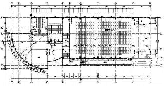 钢筋混凝土结构中学3层综合楼建筑CAD施工图纸 - 2