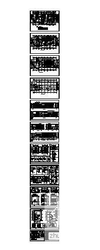 钢筋混凝土结构中学3层综合楼建筑CAD施工图纸 - 3