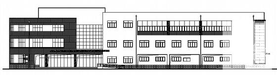 钢筋混凝土结构中学3层综合楼建筑CAD施工图纸 - 4
