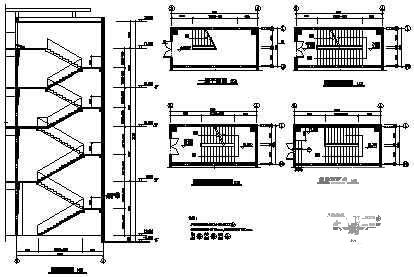 现代风格高层框剪结构办公楼建筑施工CAD图纸 - 3