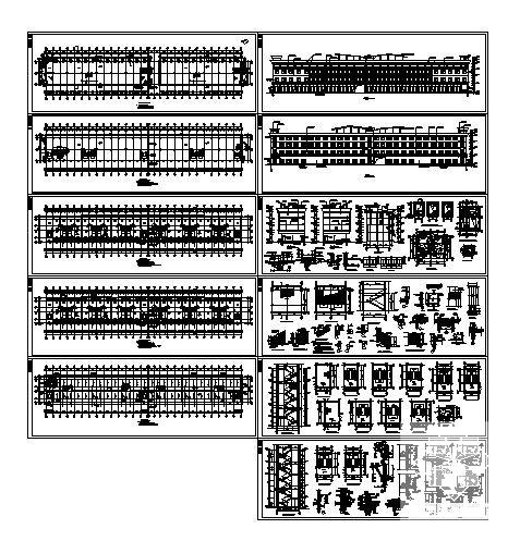 地方4层综合楼建筑施工CAD图纸(含建筑设计说明) - 2