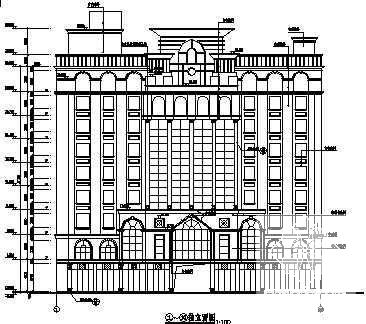 9层欧陆风格办公大楼建筑工程成套设计CAD施工图纸 - 3