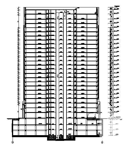 24层现代风格商业办公楼建筑施工CAD图纸 - 2