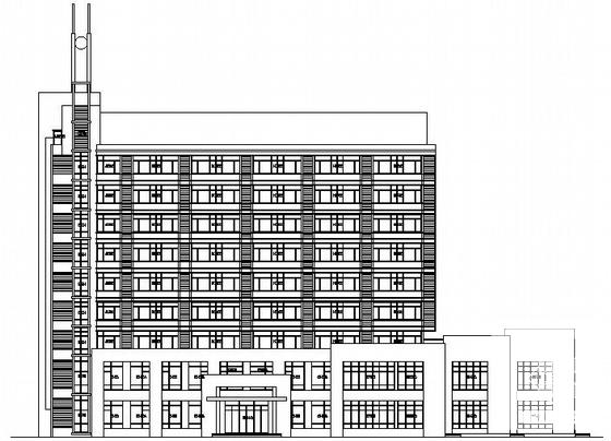 9层框架结构科技综合大楼建筑施工设计cad - 3