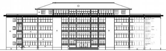 4层新中式风格办公楼建筑结构CAD施工图纸 - 1