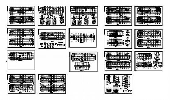 4层新中式风格办公楼建筑结构CAD施工图纸 - 2