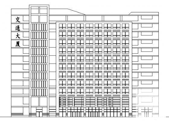 交通局12层综合行政办公楼建筑方案设计(7张图纸) - 2