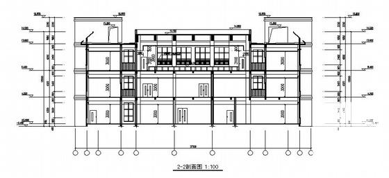 人民医院迁建项目3层行政办公楼建筑施工CAD图纸(平屋顶) - 4