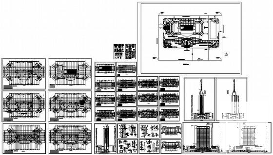 23层框架剪力墙综合大厦建筑施工方案(36张图纸) - 3