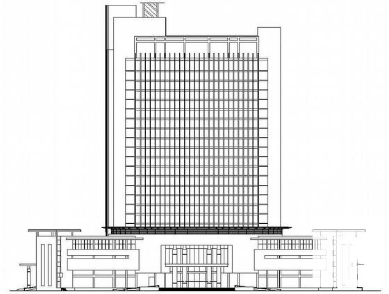 23层框架剪力墙综合大厦建筑施工方案(36张图纸) - 4