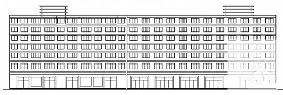 沿街7层综合楼建筑设计施工方案(8张图纸) - 3