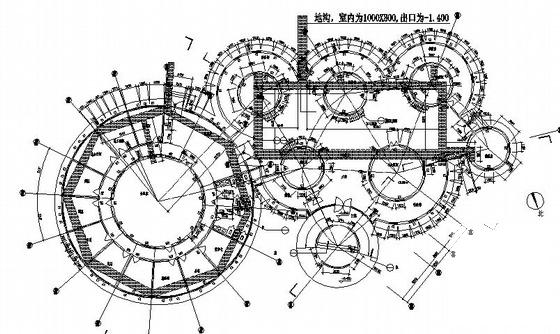 工厂办公楼建筑结构水暖电CAD施工图纸 - 4