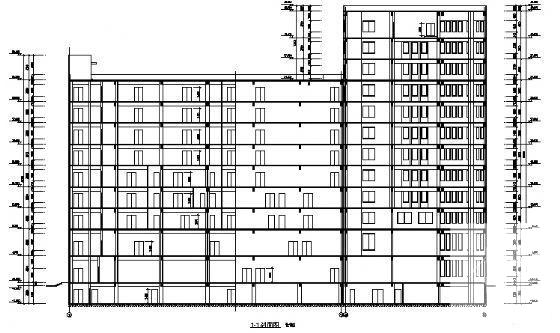 现代风格框架结构10层办公楼建筑方案设计CAD图纸 - 3