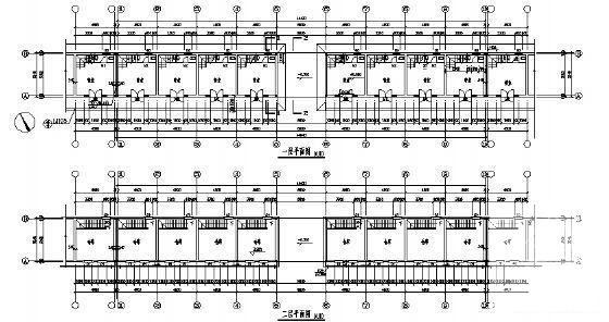 沿街2层7米高砖混结构办公楼建筑方案设计CAD图纸 - 1