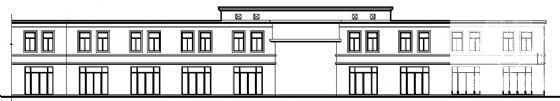 沿街2层7米高砖混结构办公楼建筑方案设计CAD图纸 - 4