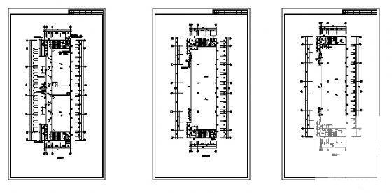 4层现代风格框架结构小型办公楼建筑方案设计CAD图纸 - 4