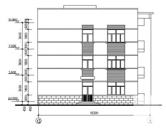 3层现代风格砖混结构办公楼方案设计CAD图纸 - 1