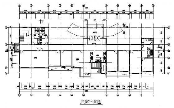 3层现代风格砖混结构办公楼方案设计CAD图纸 - 2