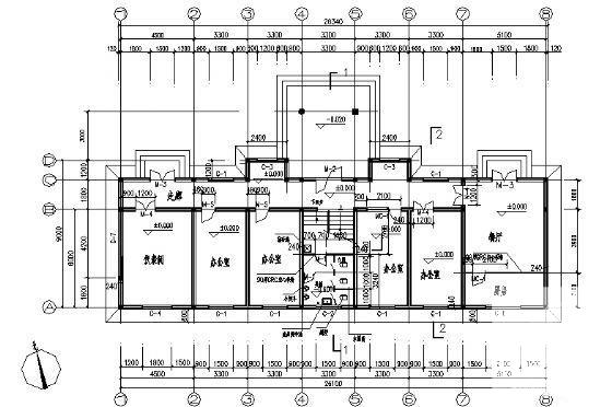 6.5米砖混结构2层办公楼建筑方案（坡屋顶） - 4