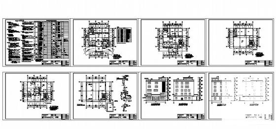 5层16.6米框架结构办公楼建筑施工CAD图纸 - 4