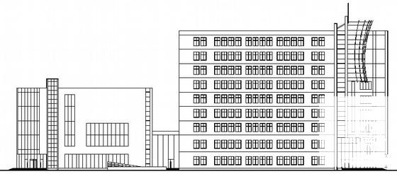 良乡10层综合楼建筑CAD施工图纸 - 2