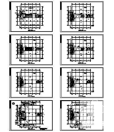 环保产业园区8层办公楼建筑施工CAD图纸 - 2