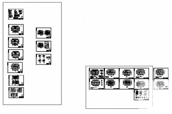 3层乡村小办公楼建筑结构CAD施工图纸 - 1