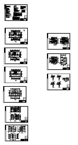 3层乡村小办公楼建筑结构CAD施工图纸 - 2