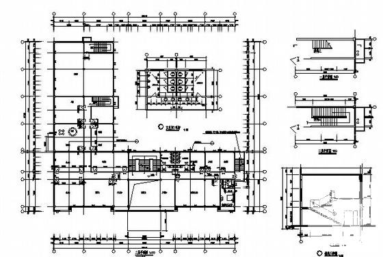 镇砖混结构4层办公楼建筑施工CAD图纸 - 1