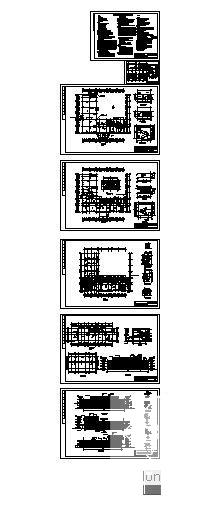 镇砖混结构4层办公楼建筑施工CAD图纸 - 4